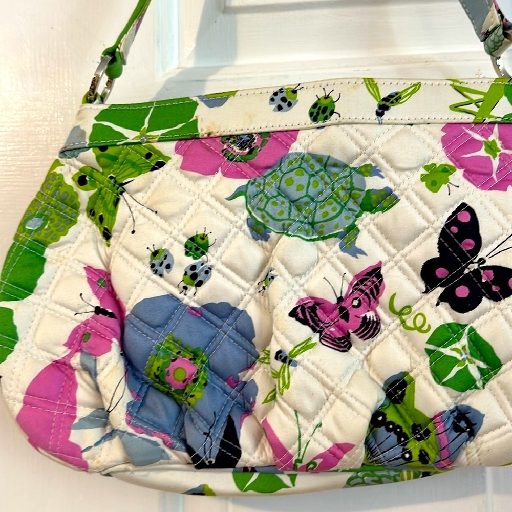 Women’s Vera Bradley Holly Limited Edition Butterflies Flowers Sateen Purse - Picture 7 of 10